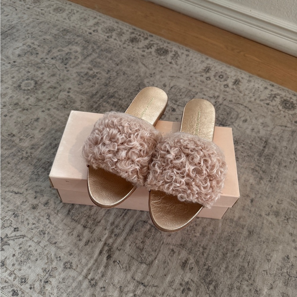 Loeffler Randall Fur Slide Mules